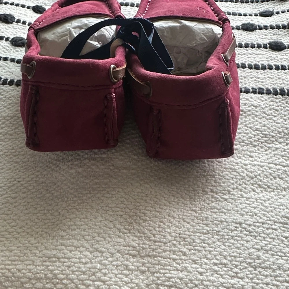 Janie and Jack Classic Burgundy Kids Loafers